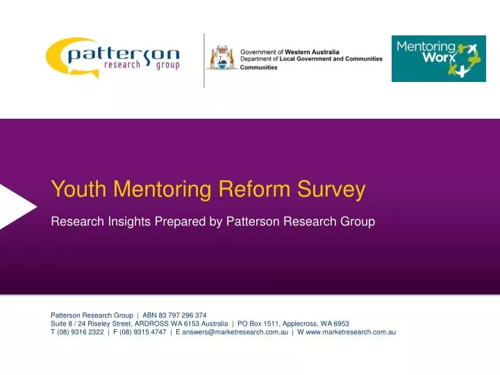 youth mentoring reform survey