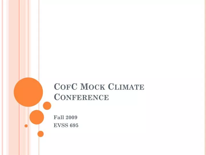cofc mock climate conference