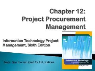chapter 12 project procurement management