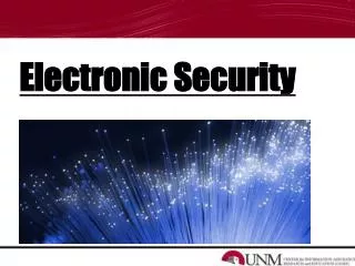 Electronic Security