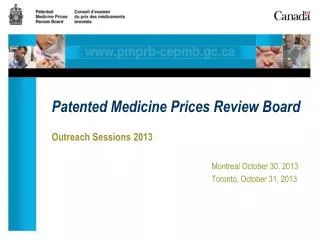 Patented Medicine Prices Review Board
