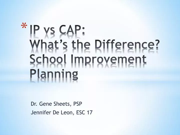 ip vs cap what s the difference school improvement planning