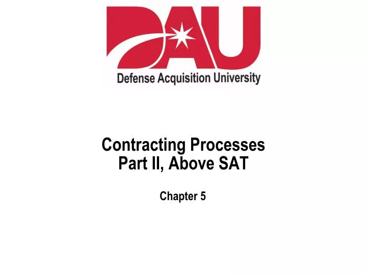 contracting processes part ii above sat