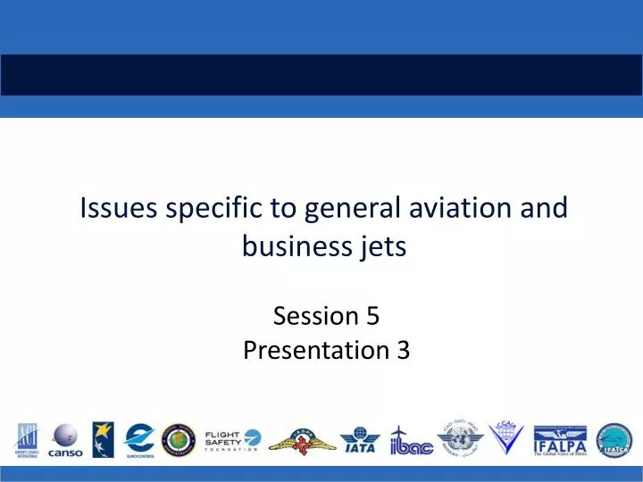 issues specific to general aviation and business jets