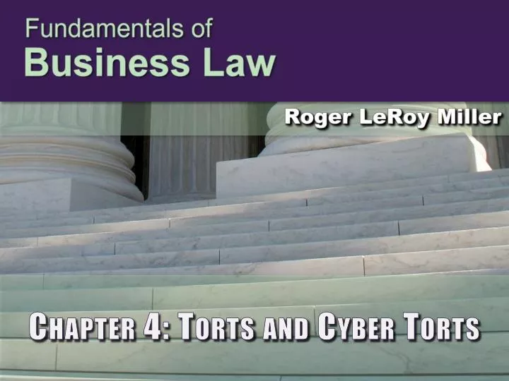 chapter 4 torts and cyber torts