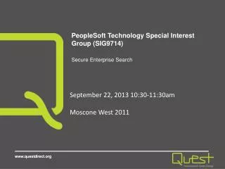 PeopleSoft Technology Special Interest Group (SIG9714)