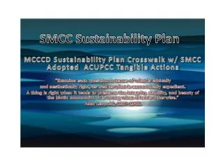 SMCC Sustainability Plan