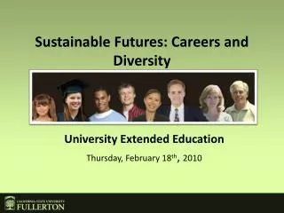 Sustainable Futures: Careers and Diversity