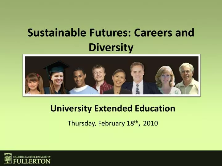 sustainable futures careers and diversity