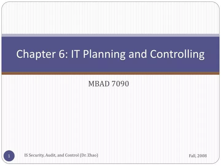 chapter 6 it planning and controlling