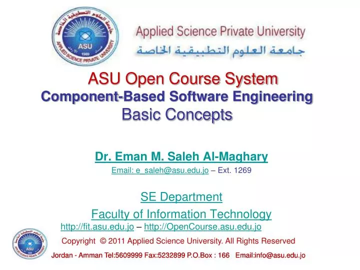 component based software engineering basic concepts