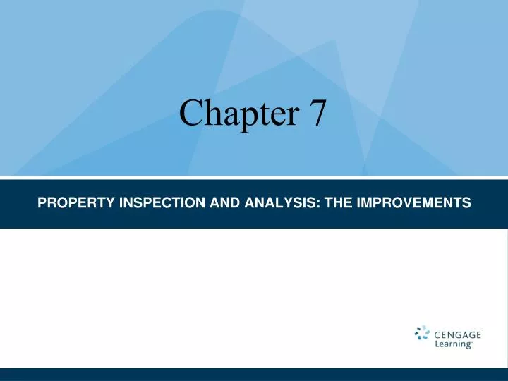 property inspection and analysis the improvements