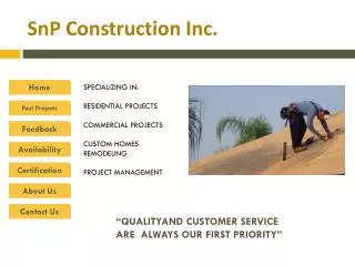 SnP Construction Inc.