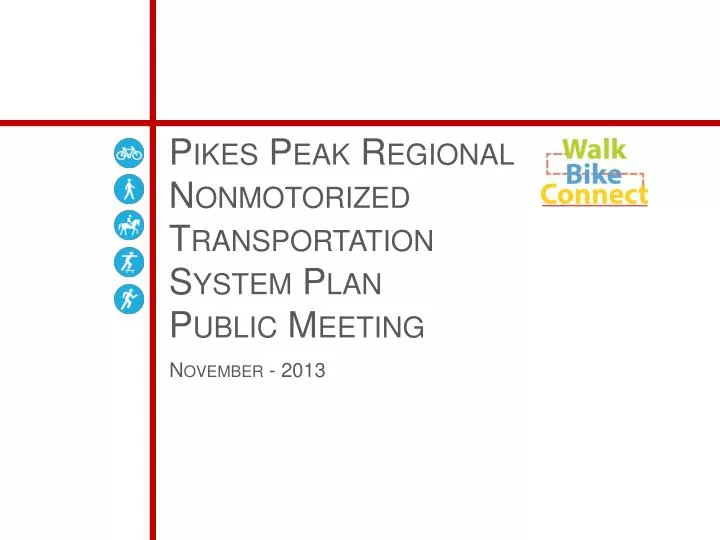 pikes peak regional nonmotorized transportation system plan public meeting