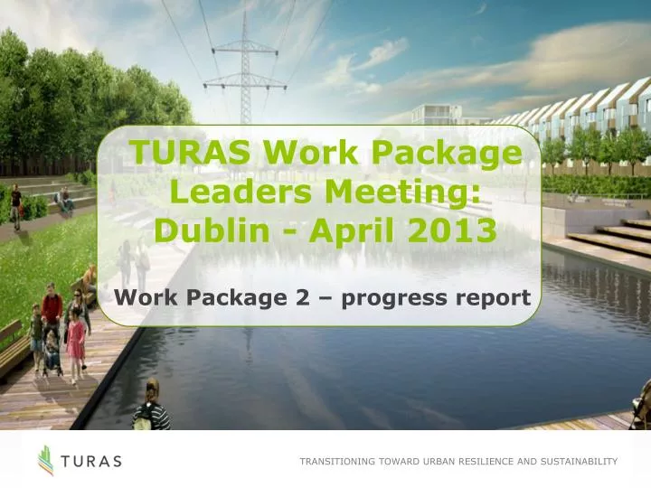 turas work package leaders meeting dublin april 2013