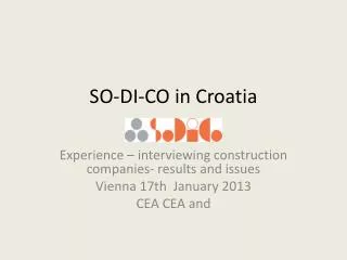 SO-DI-CO in Croatia