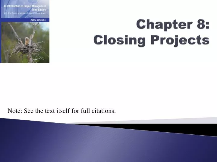 chapter 8 closing projects