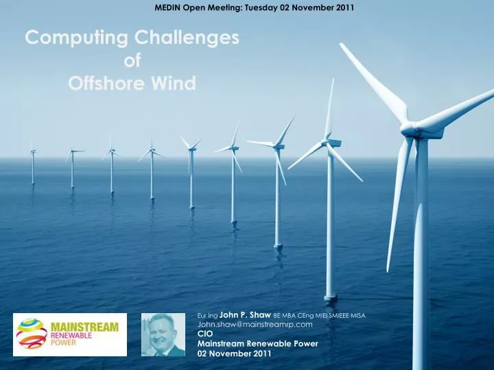 computing challenges of offshore wind