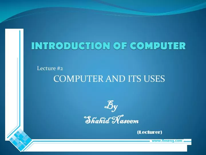 introduction of computer