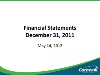Financial Statements December 31, 2011