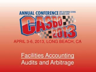 APRIL 3-6, 2013, LONG BEACH, CA