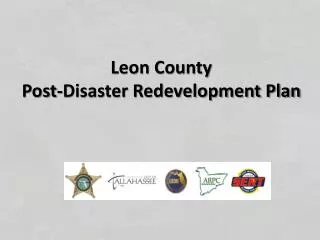 Leon County Post-Disaster Redevelopment Plan