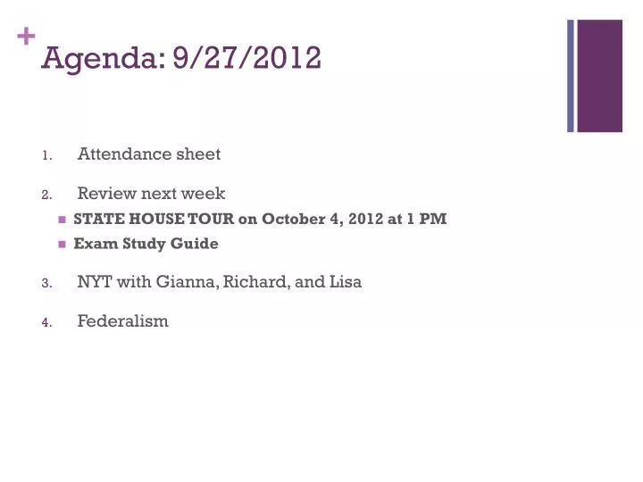 agenda 9 27 2012