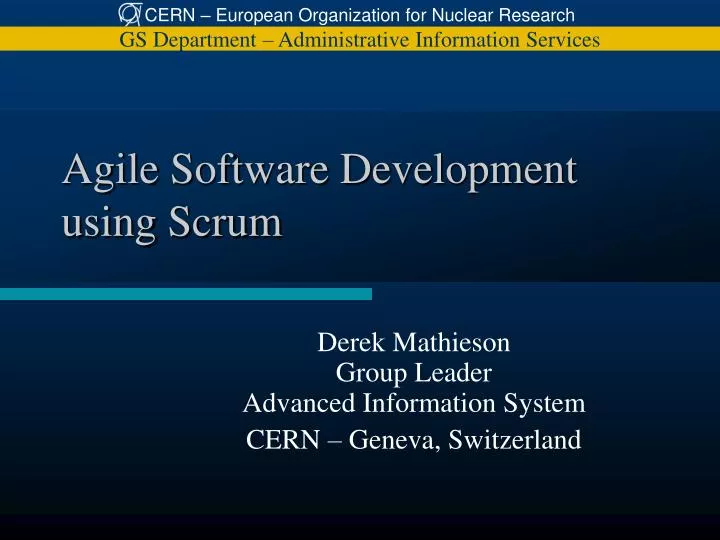 agile software development using scrum