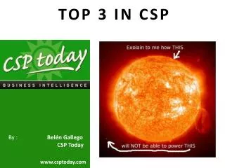 TOP 3 IN CSP
