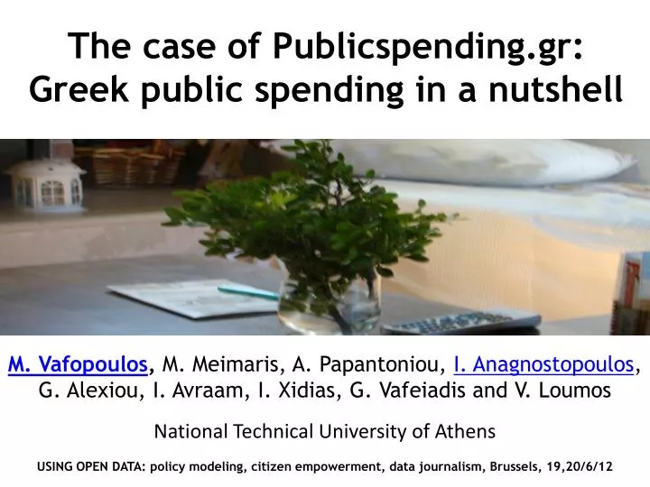 the case of publicspending gr greek public spending in a nutshell