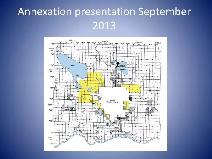 annexation presentation september 2013