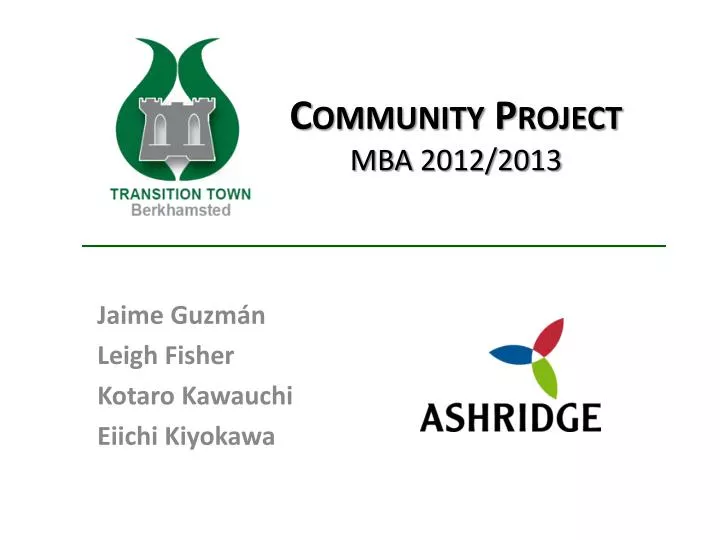 community project mba 2012 2013