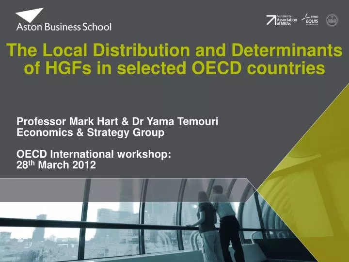 the local distribution and determinants of hgfs in selected oecd countries