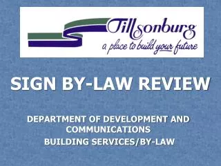SIGN BY-LAW REVIEW