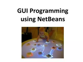 GUI Programming using NetBeans