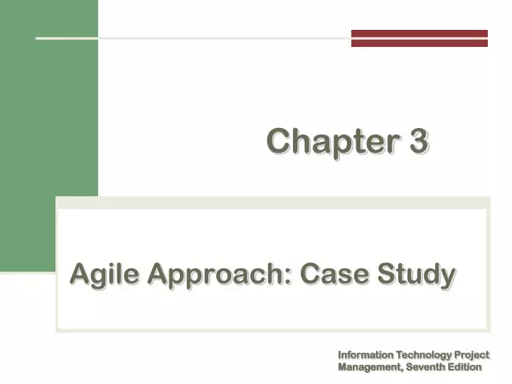 agile approach case study