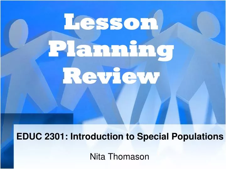 educ 2301 introduction to special populations