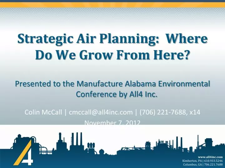 strategic air planning where do we grow from here
