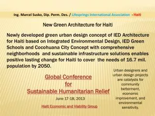 New Green Architecture for Haiti