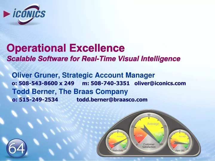 operational excellence scalable software for real time visual intelligence