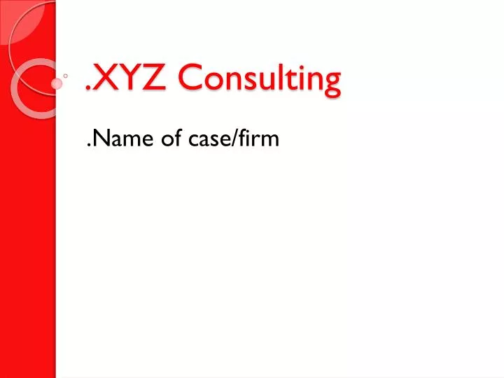 xyz consulting