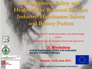 Occupational Safety and Health in the Personal Services Industry: Hairdresser Salons and Beauty Parlors