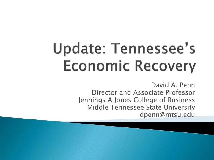 update tennessee s economic recovery