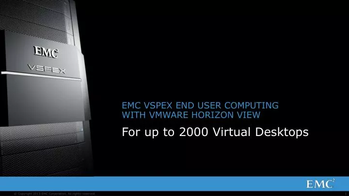 emc vspex end user computing with vmware horizon view