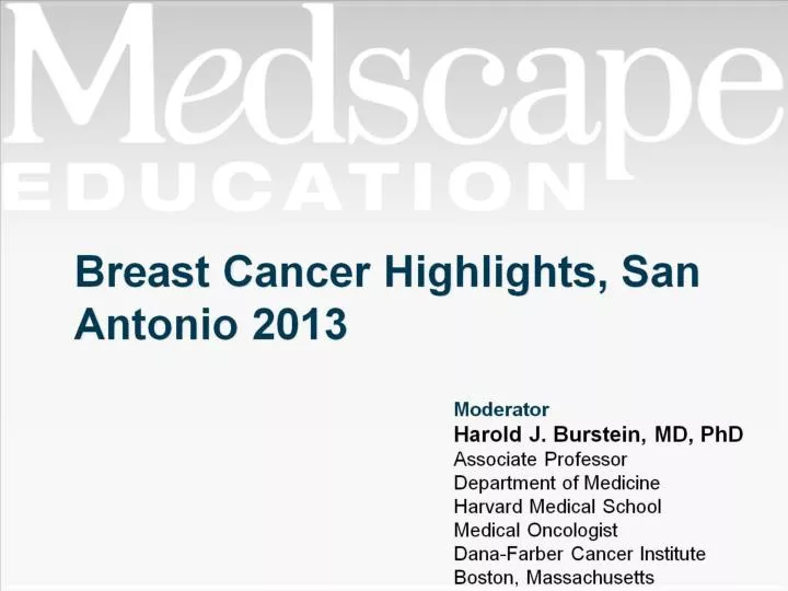 breast cancer highlights san antonio 2013