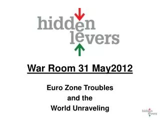 War Room 31 May2012 Euro Zone Troubles and the World Unraveling