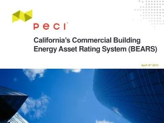 California’s Commercial Building Energy Asset Rating System (BEARS)