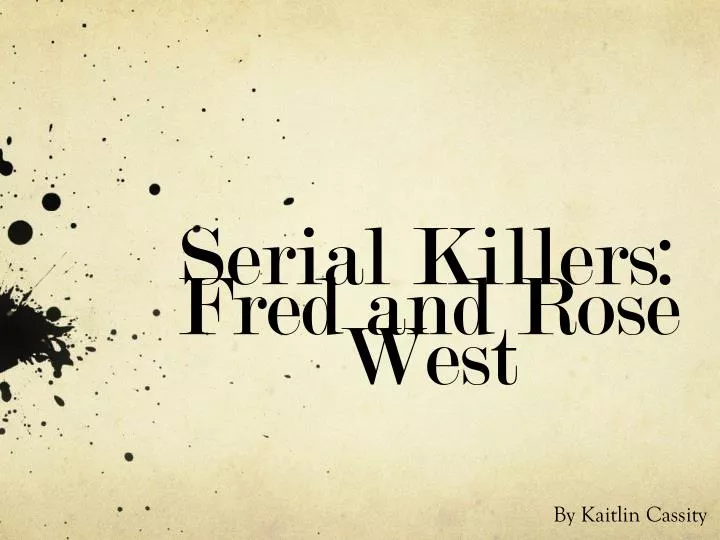 serial killers fred and rose west