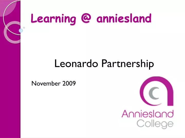 learning @ anniesland