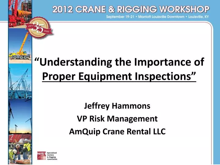 understanding the importance of proper equipment inspections